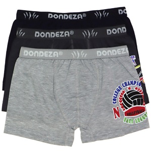 Dondeza 506 Düz Baskılı Erkek Çocuk Boxer - Karışık Renk - 11-12 YAŞ