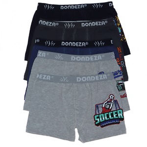 Dondeza 506 Düz Baskılı Erkek Çocuk Boxer - Karışık Renk - 7-8 YAŞ