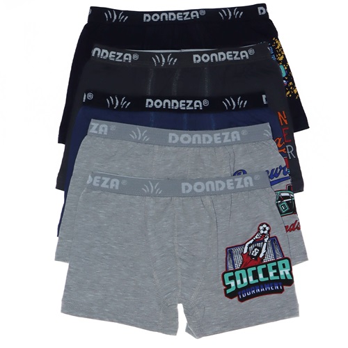 Dondeza 506 Düz Baskılı Erkek Çocuk Boxer - Karışık Renk - 7-8 YAŞ