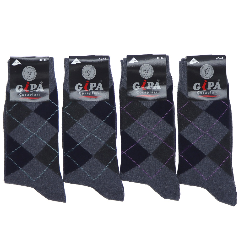 Gipa Erkek Mevsimlik Likralı Soket Çorap