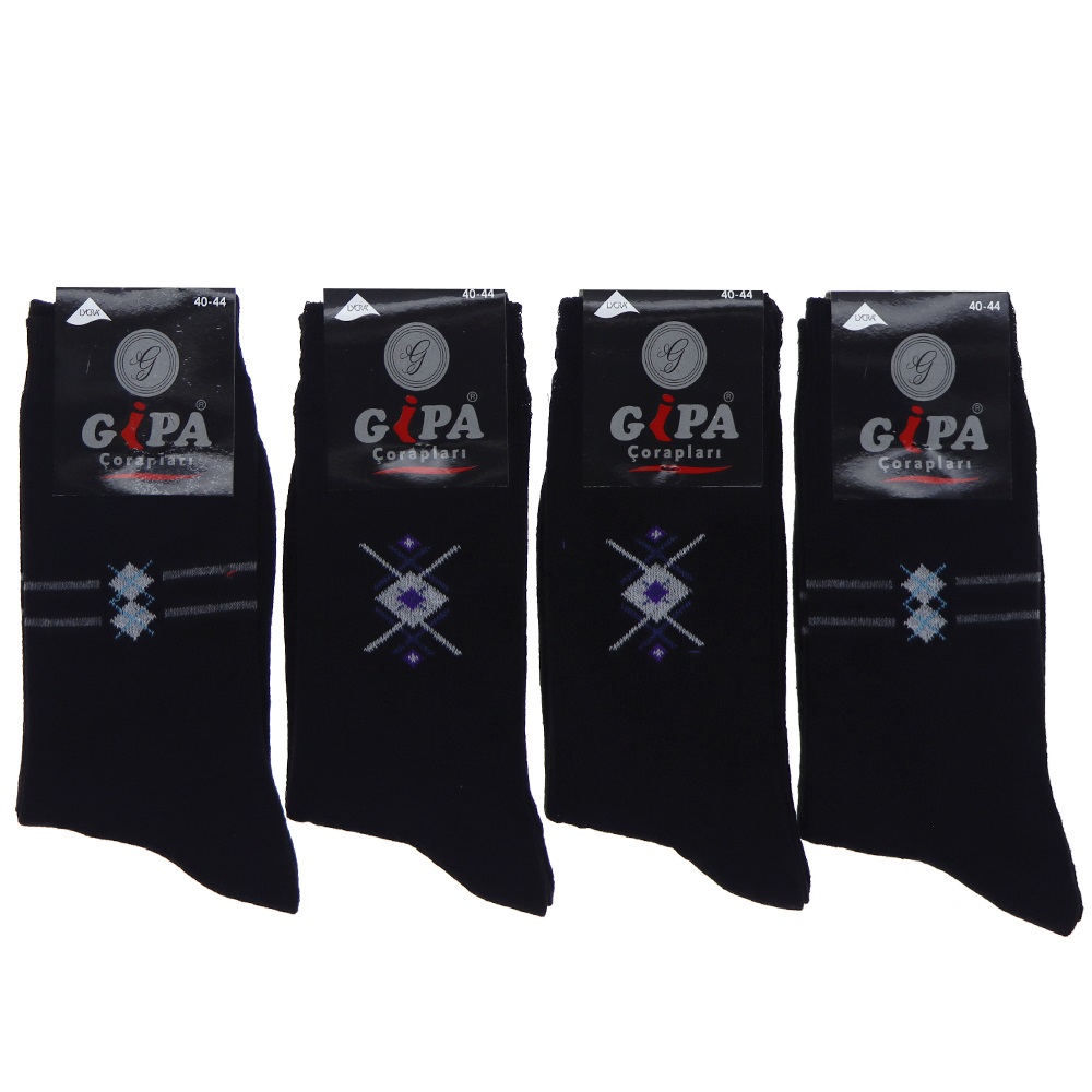 Gipa Erkek Mevsimlik Likralı Soket Çorap