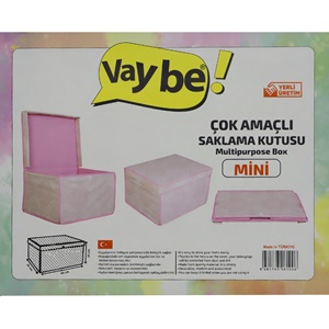 Vaybe Çok Amaçlı Desenli Saklama Kutusu Ebatı 30x40x25 - Karışık Renk