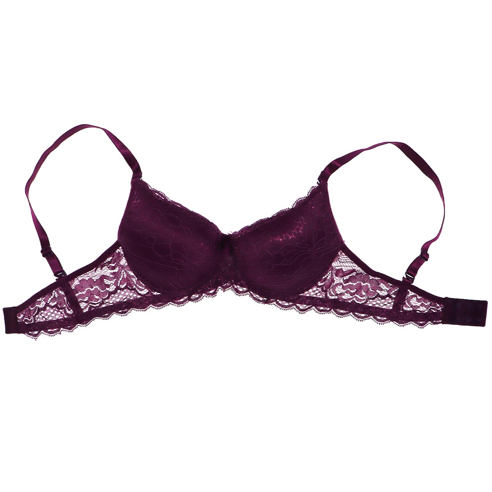 Billiza 1015 Bayan Dantelli Destekli Sütyen - Mürdüm - 75-80-85-90