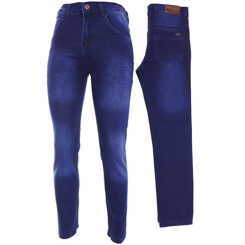 Leon Likralı Krinkıl Gez Erkek Kot Pantolon 12-16 Yaş