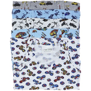 Kota 1014 Erkek Çocuk Baskılı Atlet (6 Lı) - Karışık Renk - 7-8 YAŞ