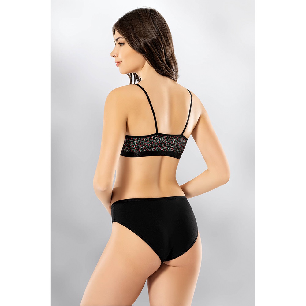 Kota 6345 Bayan Baskılı İp Askı Büstiyer - Somon Desenli - STANDART