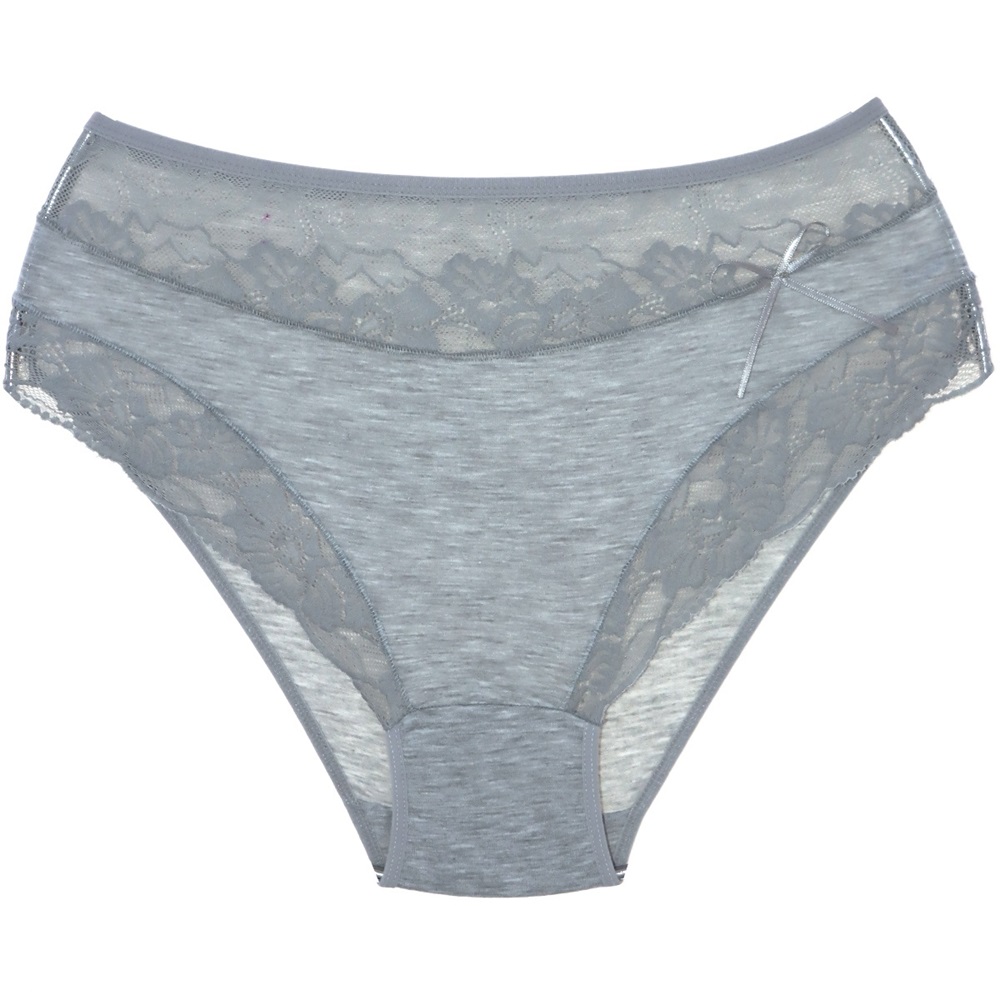 Rinna 269 Bayan Ön Dantel Bato Külot - Gri