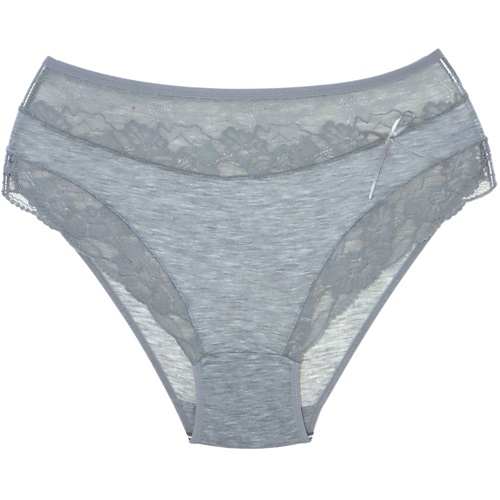 Rinna 269 Bayan Ön Dantel Bato Külot - Gri