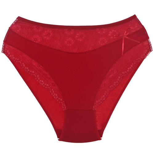 Rinna 269 Bayan Ön Dantel Bato Külot - Kırmızı