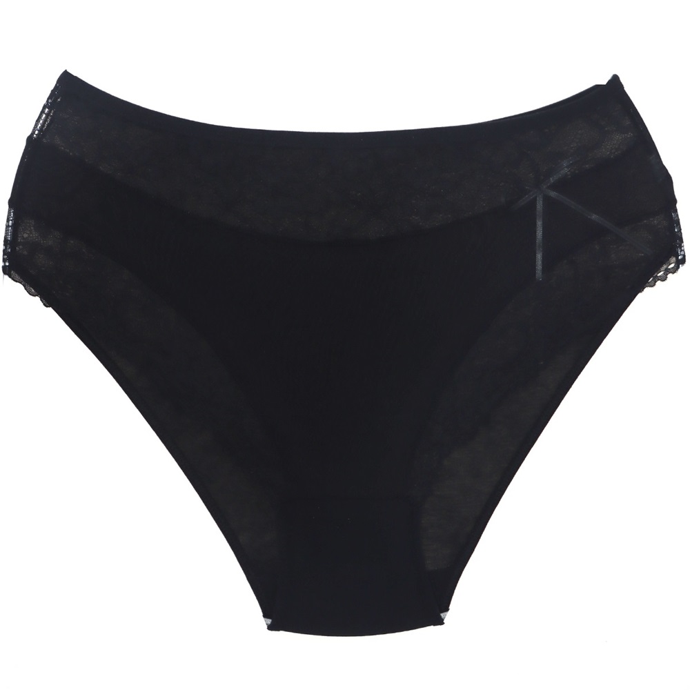 Rinna 269 Bayan Ön Dantel Bato Külot - Siyah