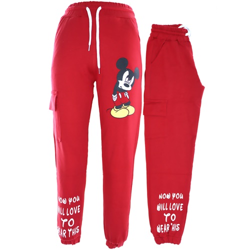 647 Mickey Mouse Baskılı Kız Eşofman Alt 9-12 Yaş