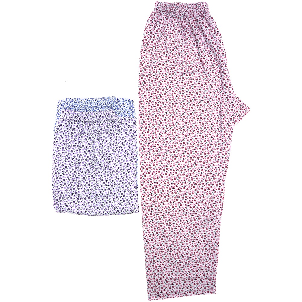 Buhara 2003-01 Bayan Düz Uzun Pijama Yazlık Tek Alt 3XL