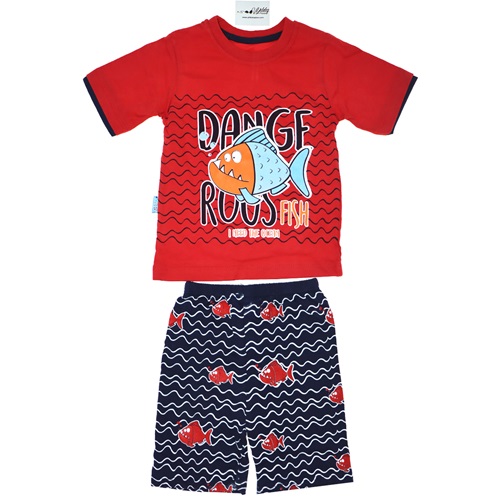 Minnikçe 1911 Çocuk Sübrem Balık Baskılı takım 1-3 Yaş