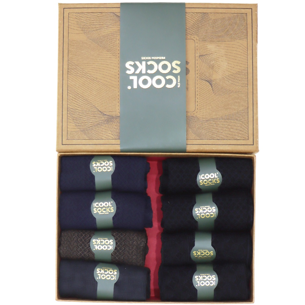 Cool Socks Kutulu Erkek Premium Bambu Soket Çorap