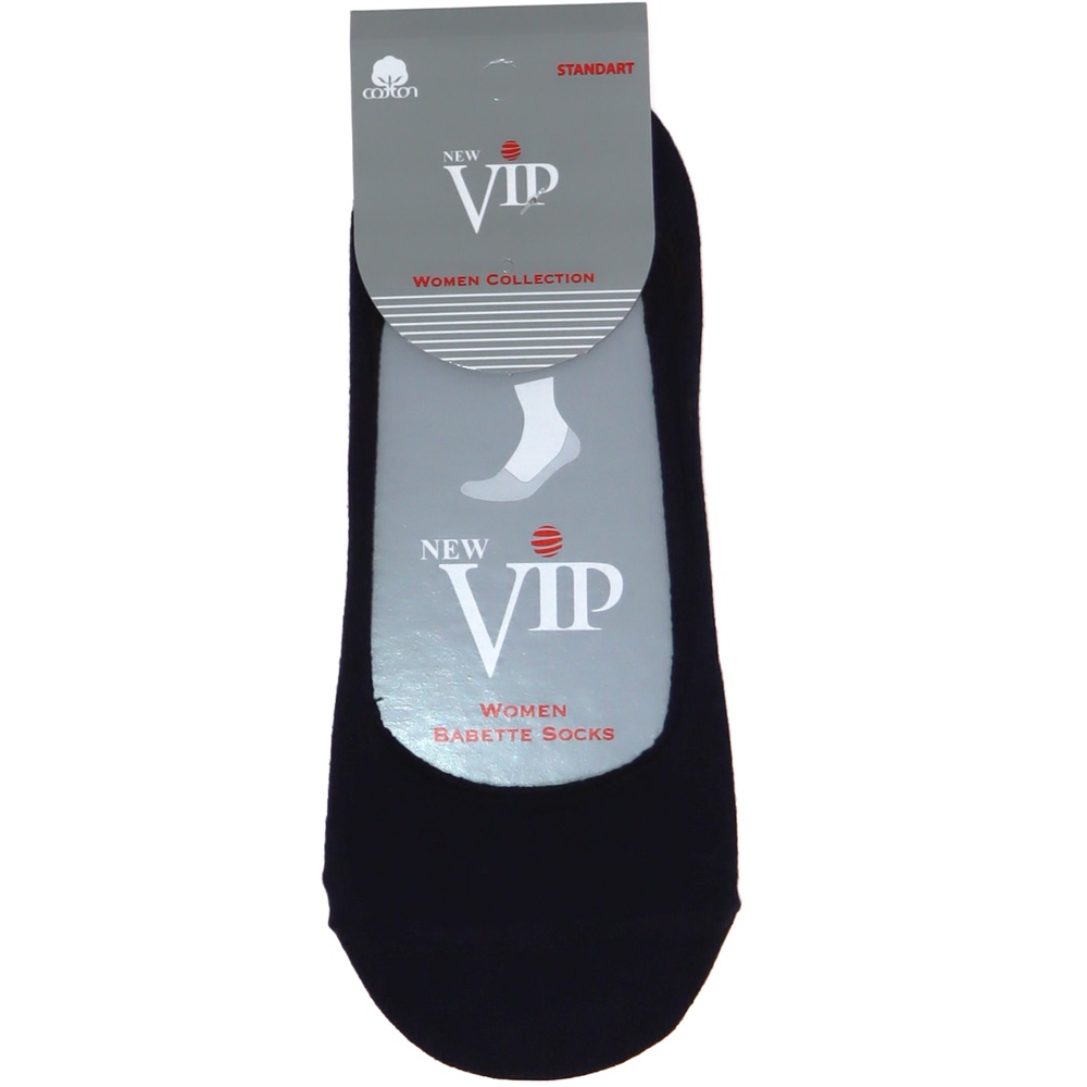 Vip 310 Bayan Kısa Likralı Görünmez Babet Çorap - Lacivert - PAKET İÇİ TEK RENK