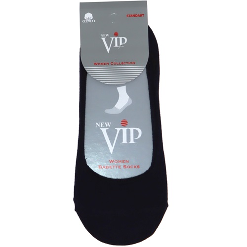 Vip 310 Bayan Kısa Likralı Görünmez Babet Çorap - Lacivert - PAKET İÇİ TEK RENK