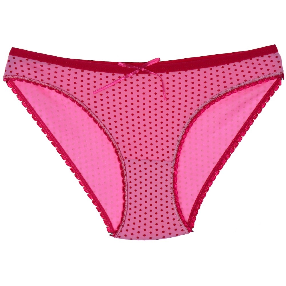 Tutku 0656 Bayan Puantiyeli Bikini - Pembe