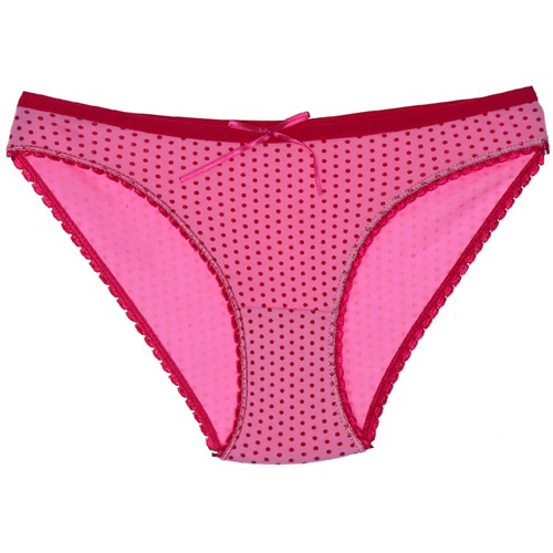 Tutku 0656 Bayan Puantiyeli Bikini - Pembe