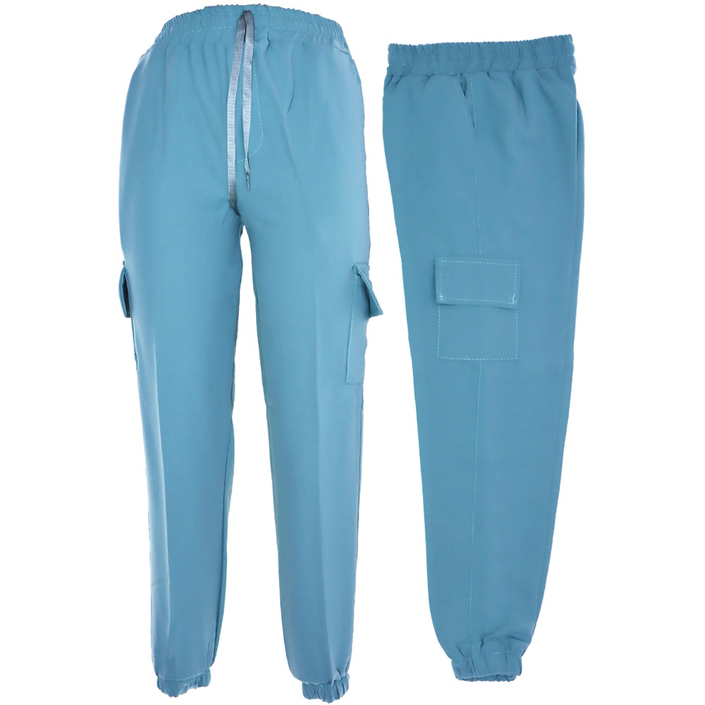 1008 Ayrobin Kız Çocuk Kargo Cep Pantolon 13-16 Yaş