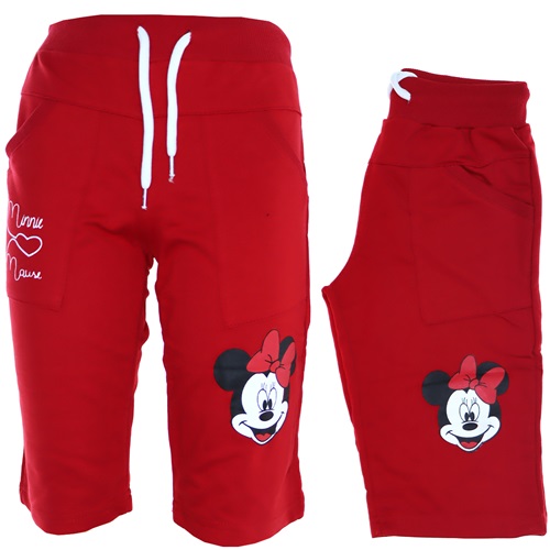 211 Kompak Mickey Mouse Baskılı Kız Kapri 13-16 Yaş