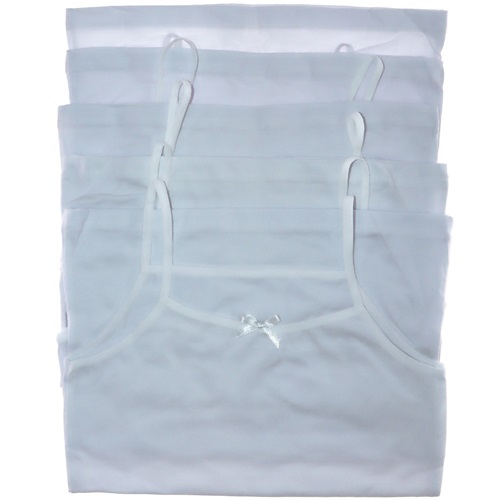 Kota 3411 Kız Çocuk Renkli Düz Atlet - Beyaz - 7-8 YAŞ