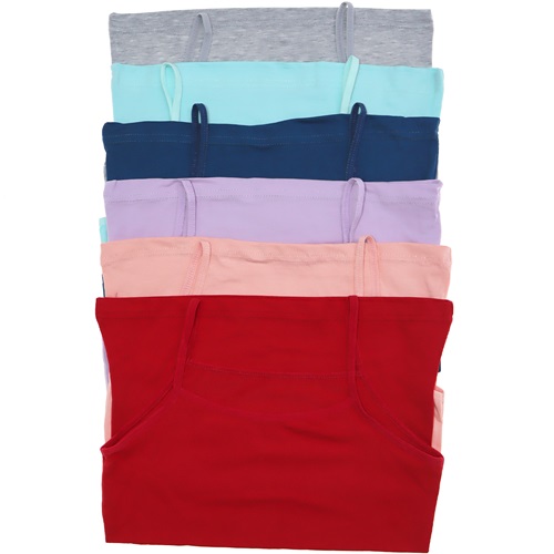 Kota 3411 Kız Çocuk Renkli Düz Atlet - Karışık Renk - 9-10 YAŞ