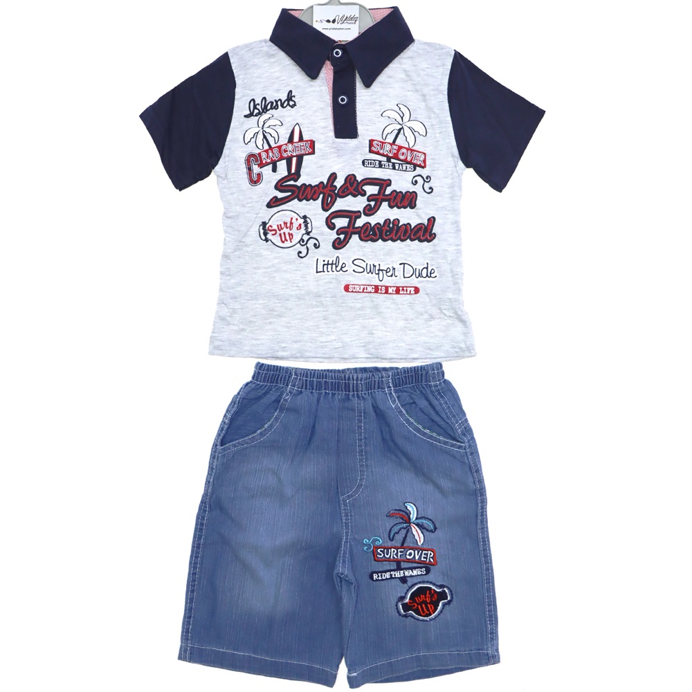 167 Gömlek Yaka Kot Kaprili Çocuk Takım 1-2-3 Yaş