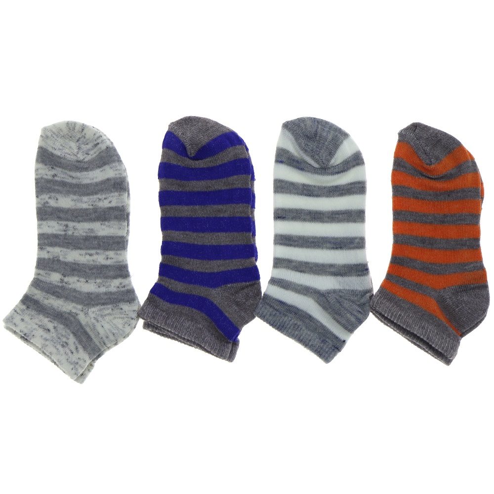 XGri Polo Ç-3 Erkek Çocuk Desenli Likralı Patik Çorap