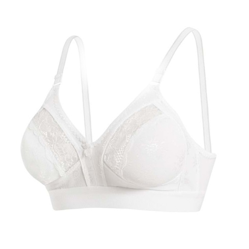Bayan Toparlayıcı Geniş Lastik Lez Ara Dantel 1009-1009B Sütyen - Beyaz - 85 -110 BEDEN