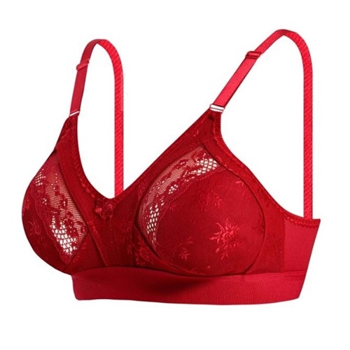 Bayan Toparlayıcı Geniş Lastik Lez Ara Dantel 1009-1009B Sütyen - Bordo - 85 -110 BEDEN