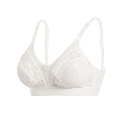 Bayan Toparlayıcı Geniş Lastik Lez Ara Dantel 1009-1009B Sütyen - Ekru - 85 -110 BEDEN