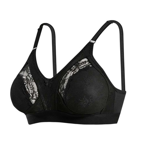 Bayan Toparlayıcı Geniş Lastik Lez Ara Dantel 1009-1009B Sütyen - Siyah - 85 -110 BEDEN