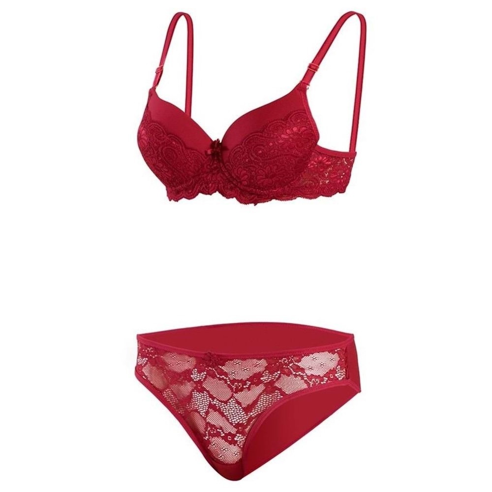 8009 Bayan Silikonlu Boş Yarı Dantel Takım Sütyen