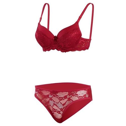 8009 Bayan Silikonlu Boş Yarı Dantel Takım Sütyen