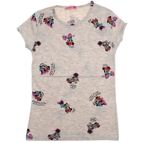361 Mickey Mouse Desenli Kız Çocuk Tişört 9-12 Yaş