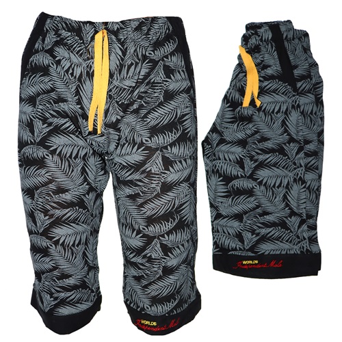 0154 Paçası Nakışlı Erkek Çocuk Kapri 3-10 Yaş