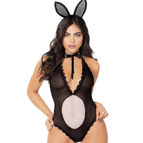 For Dreams 8265 Bayan Fantazi Gecelik - Siyah - L