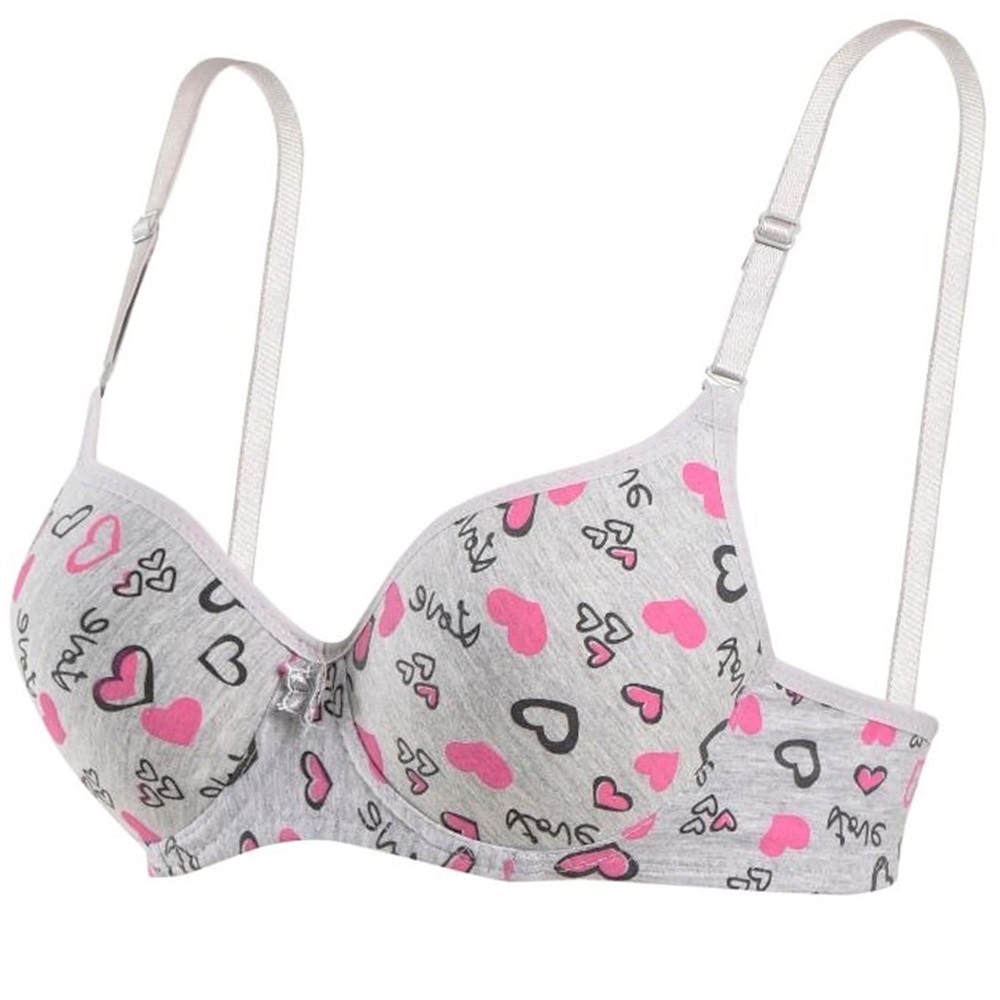 1101 Silikonlu Boş Düz Desteksiz Sütyen - Gri - 75-80-85-90-95