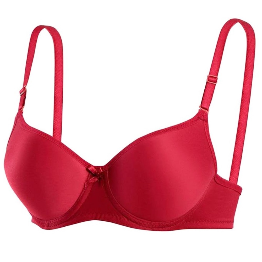 1151 Bayan Silikonlu Dolu Düz Destekli Sütyen