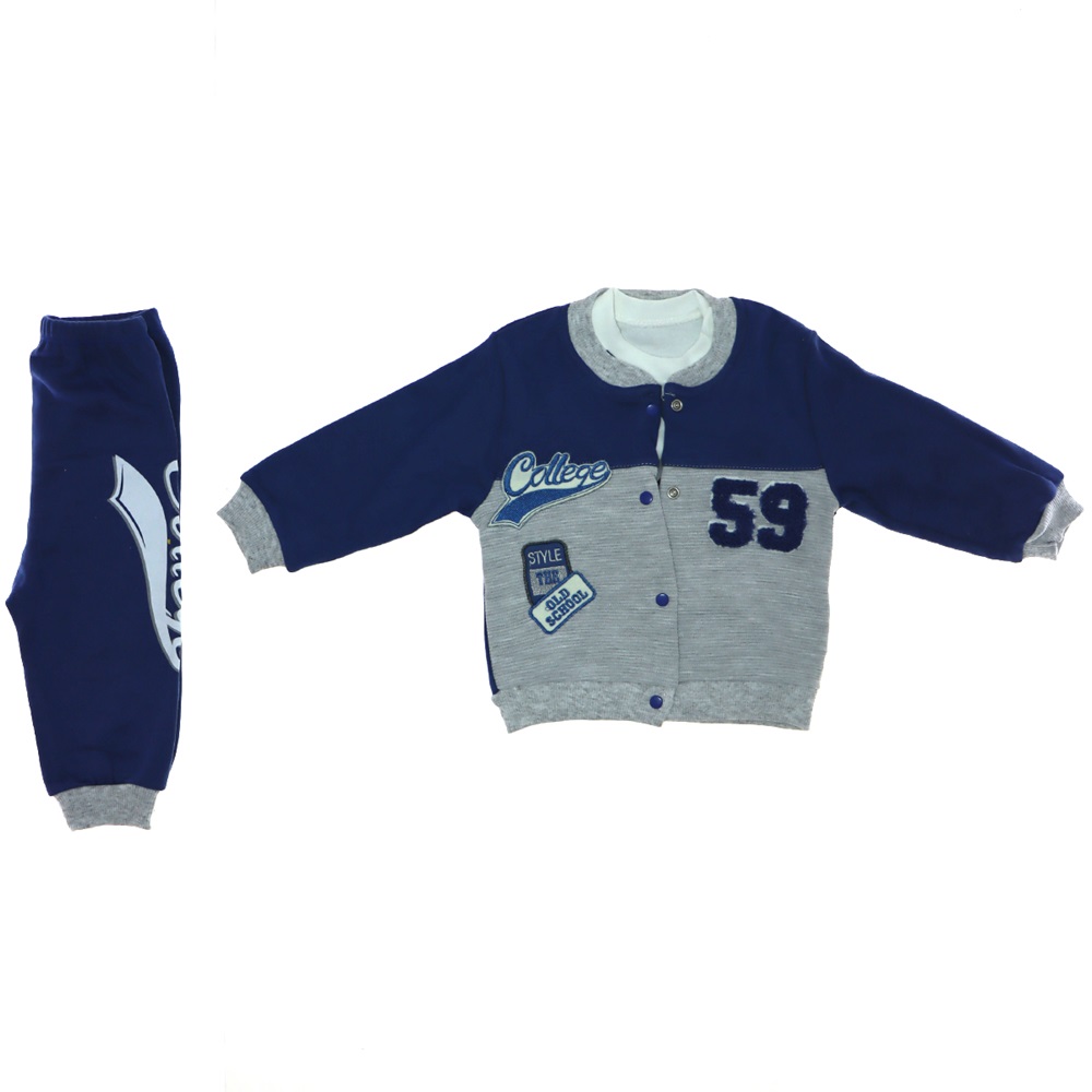 Ça-tuğ 3057 Bebe College 59 Süzeneli 3 lü Penye Takım 9-18 Ay