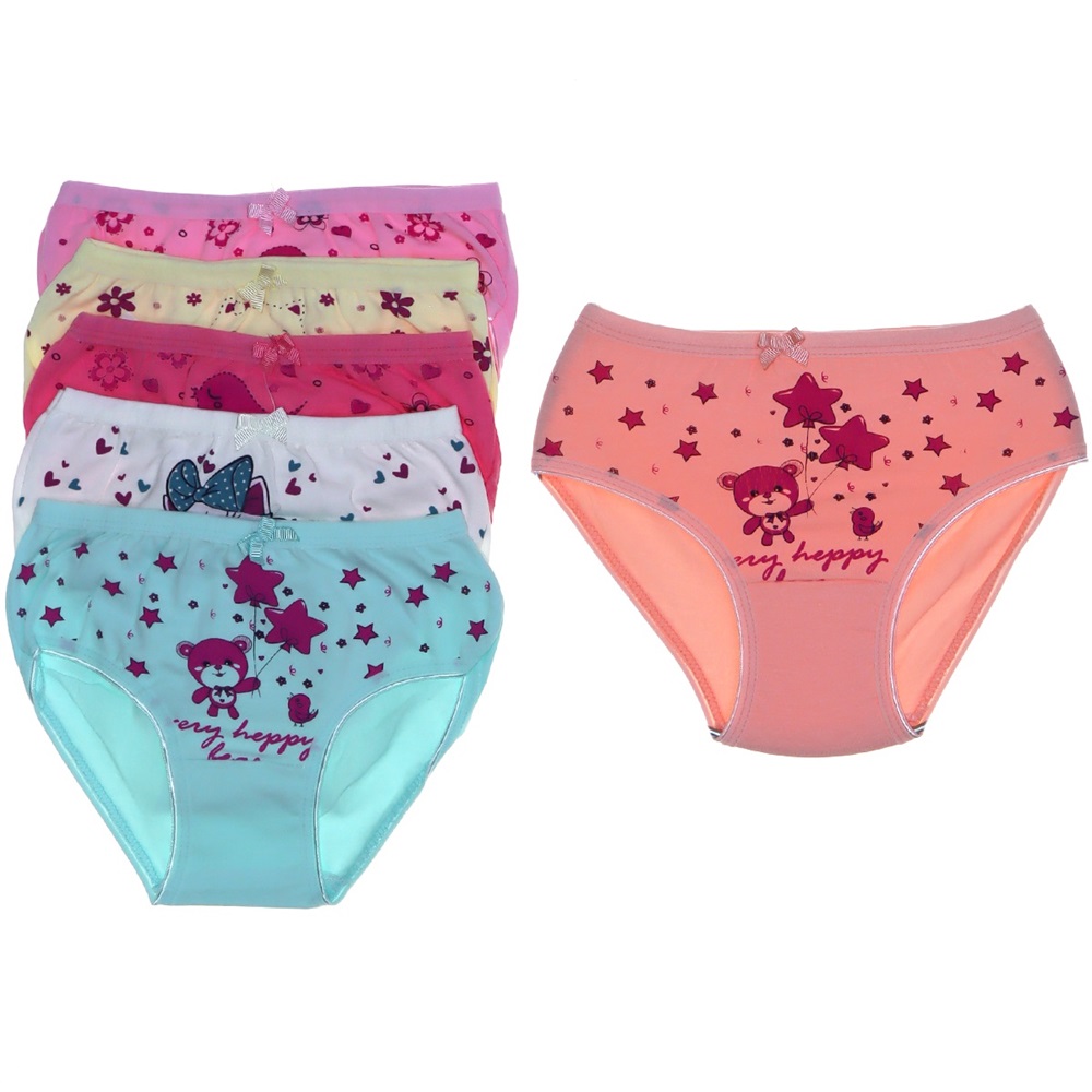 Gümüş 3091 Kız Likralı Baskılı Külot - Empirme - 4