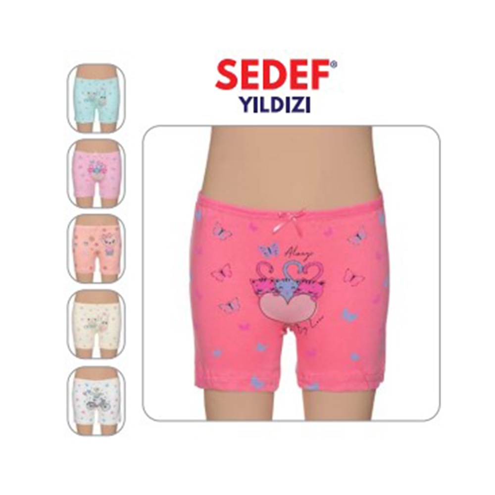 Sedef Yıldız 1045 Kız Boxer Şort