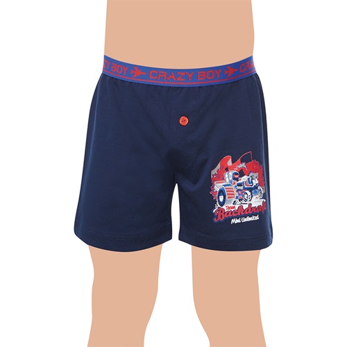 Tutku 0253 Çocuk Elastan Baskılı Boxer - karışık renk - 4