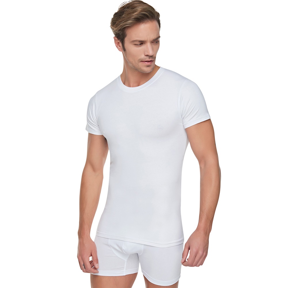 Tutku 0105 Erkek Sıfır Yaka Renkli Fanila Atlet