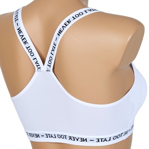 Deza 5021 Bayan Pedli Düz Mikro Sporcu Büstiyer- Beyaz - 90-95