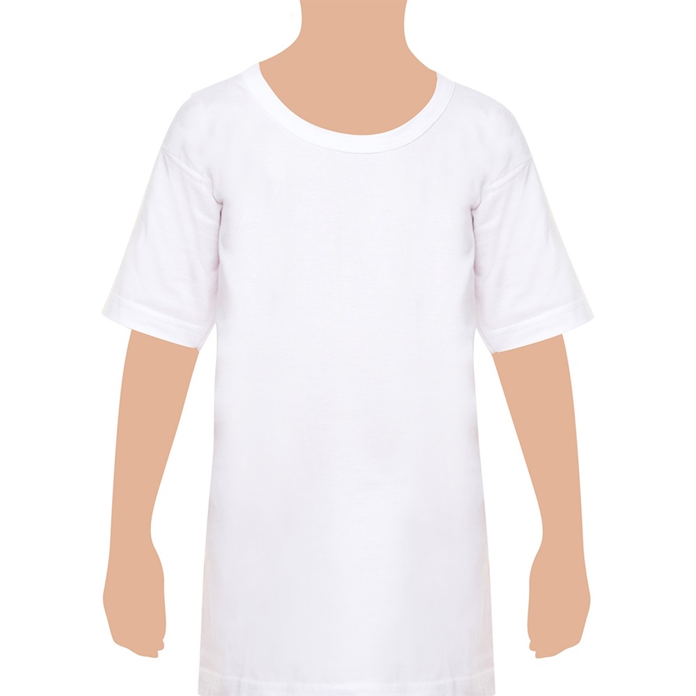 Seher 0038 Erkek Çocuk Bisiklet Yaka Atlet - Beyaz - 1