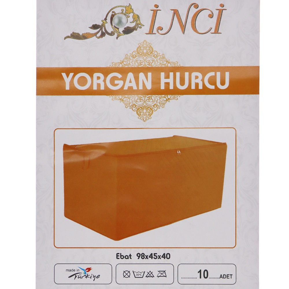 İnci Düz Yorgan Hurcu Ebatı 98 x 45 x 40 Cm