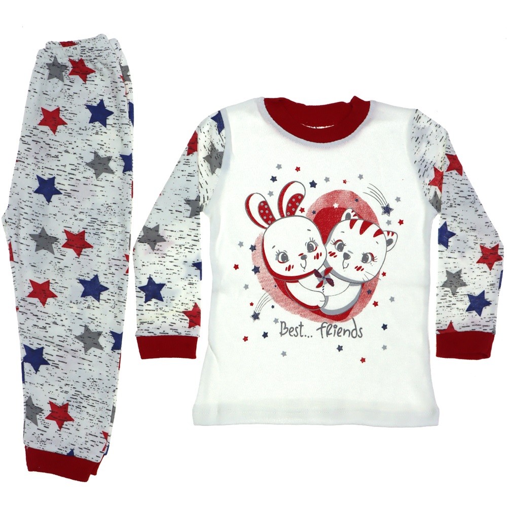 4602 Yıldız Baskılı İkili Bebe Takım 1-3 Yaş
