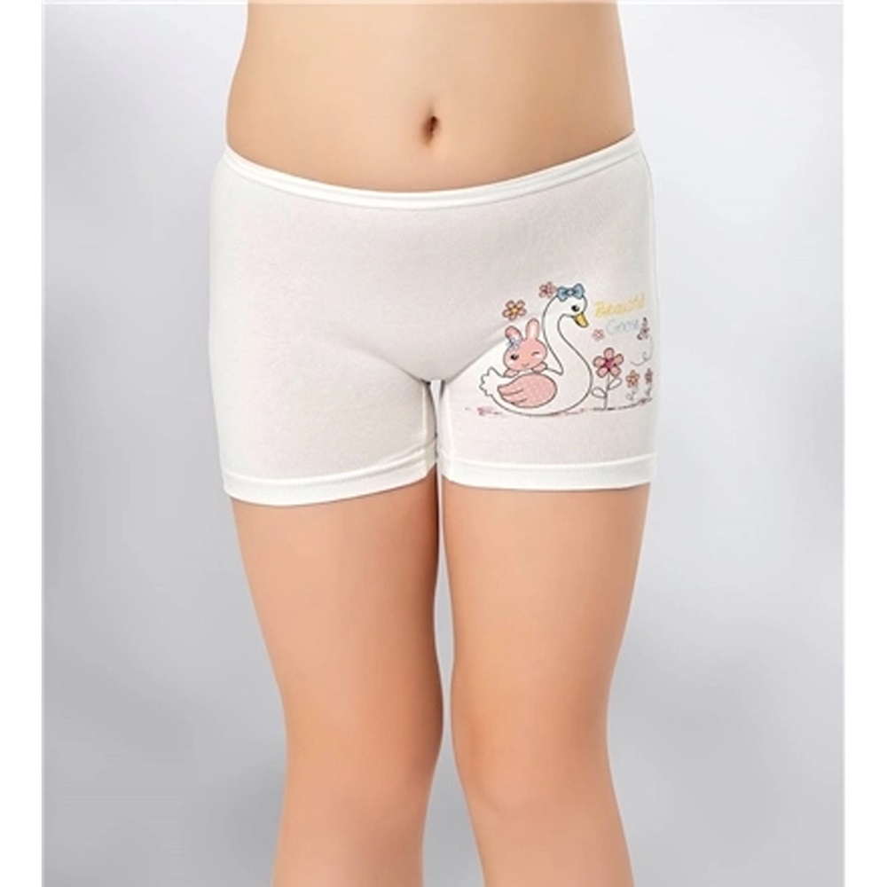 Kota 3409 Kız Çocuk Baskılı Boxer Şort - Karışık Renk