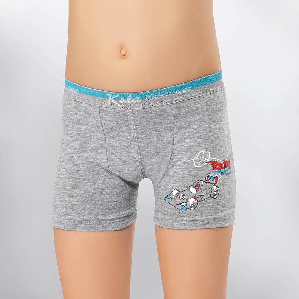 Kota 1005 Çocuk Baskılı Boxer Şort - Karışık Renk